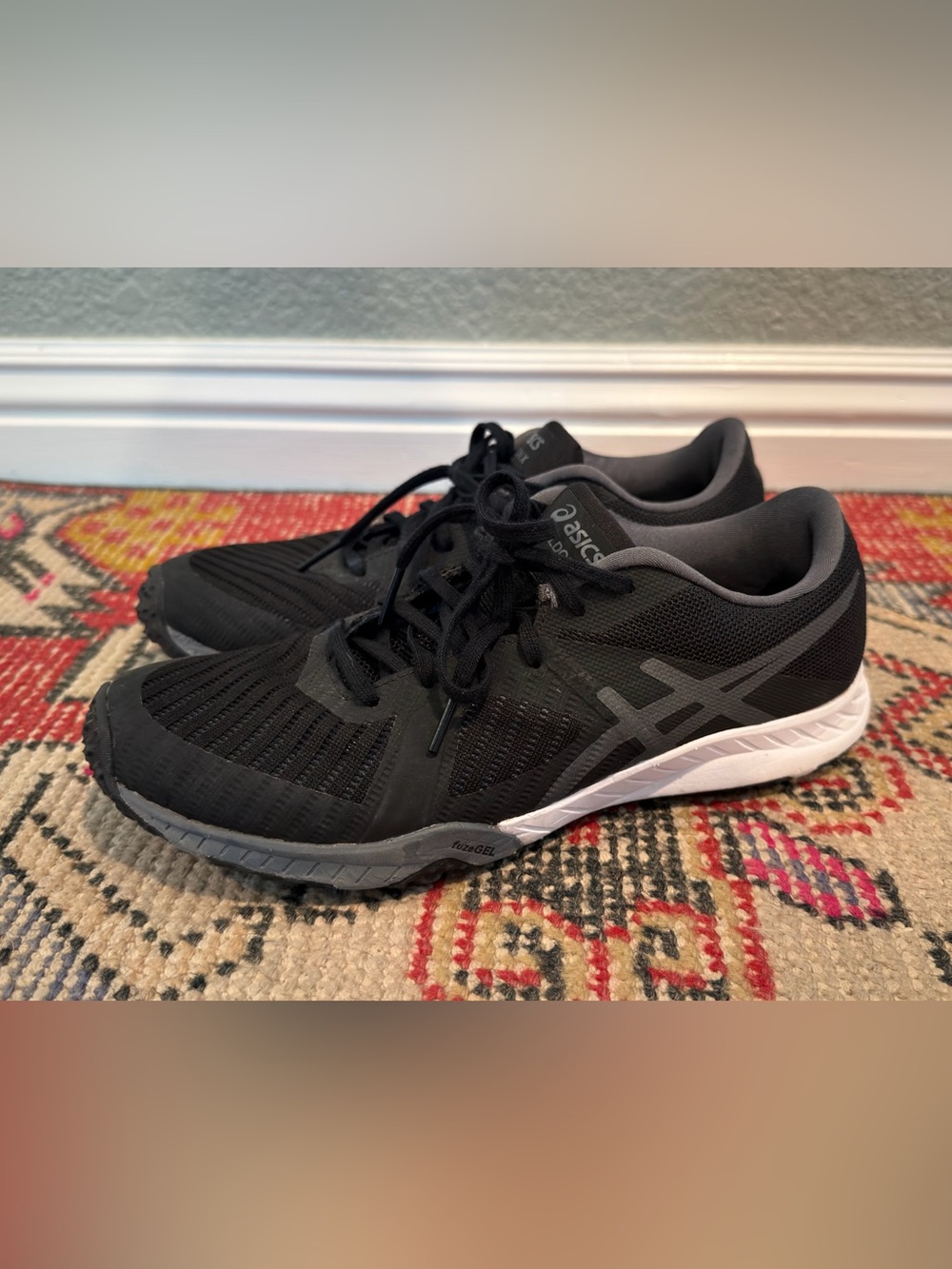 Asics Black and Gray Weldon X Cross Trainers